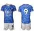 Camisola Leicester City Jamie Vardy 9 Criança Equipamento Primeiro 2021-2022 Manga Curta